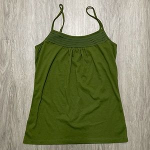 Ann Taylor LOFT Olive Green Adjustable Tank Top